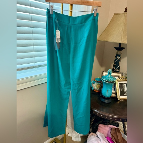 NWT Pleated Palazzo Pants by Forever 21 in Jade Sz M - Picture 5 of 5